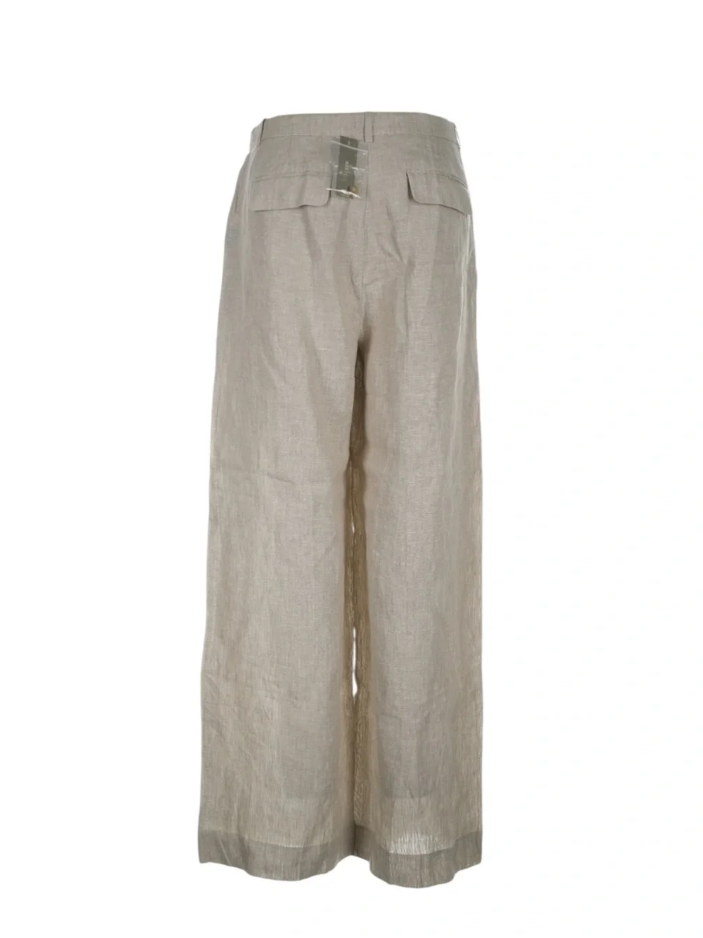 J. Crew Essential Wide Leg Linen Pants Size 12 Tan Oatmeal Coastal Workwear NWT
